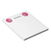 女子バスケットボールのコーチ名前をカスタムする ノートパッド (アングル)