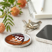 女子バスケットボールを色分けする キーホルダー (側面)