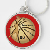 女子バスケットボールシニアナイトがテキストカラーを贈る キーホルダー (正面)