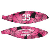 女子バスケットボールチームピンクブラック記念 バスケットボール (パネル)