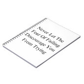 女子バスケットボールチーム感動的引用文 ノートブック (左側)