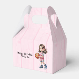 女子バスケットボールテーマの誕生日会 フェイバーボックス