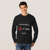 女子バスケットボール数学レッドブラックナンバー23 G.O.A.T Tシャツ (正面フル)