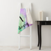 女子バスケットボール水彩浮動ハート シェルパブランケット (インサイチュ)