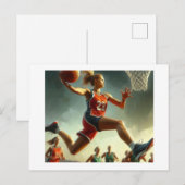 女子バスケットボール ポストカード (正面/裏面)
