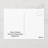 女子バスケットボール ポストカード (裏面)