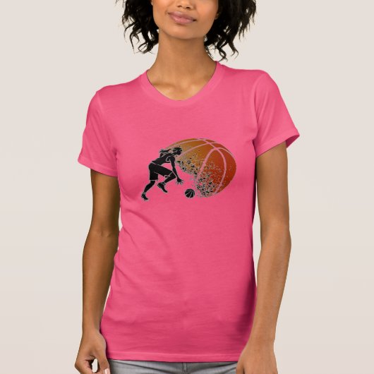 女子バスケットボールTシャツ Tシャツ (正面)