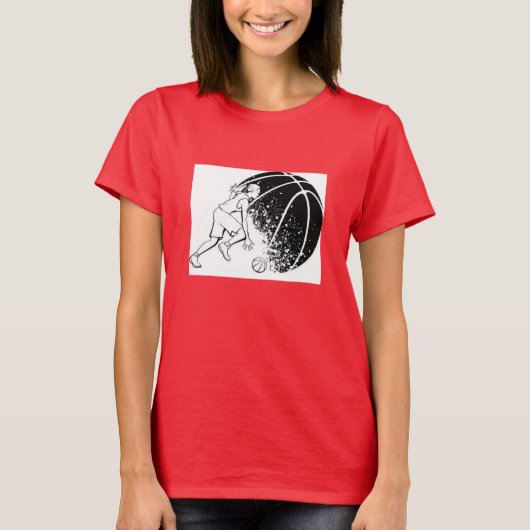 女子バスケットボールTシャツ Tシャツ (正面)
