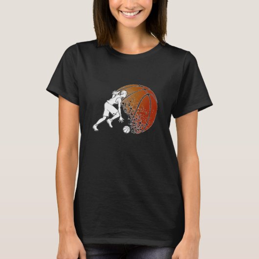 女子バスケットボールTシャツ Tシャツ (正面)