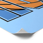 女子バスケTシャツとギフト ポスター (角)