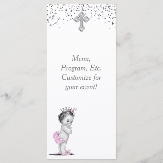 女子バプテスマ《キリスト教》洗礼式や命名式メニュープログラム メニュー (正面)