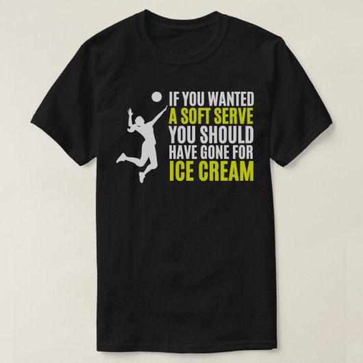 女子バレーボールおもしろいことわざ Tシャツ (デザイン正面)