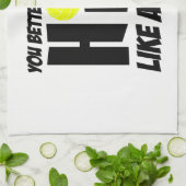 女子バレーボールのようにヒットする キッチンタオル (折り畳み)