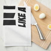 女子バレーボールのようにヒットする キッチンタオル (四つ折り)