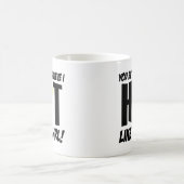 女子バレーボールのようにヒットする コーヒーマグカップ (中央)