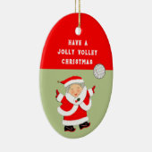 女子バレーボールのクリスマスコレクション セラミックオーナメント (右)