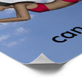 女子バレーボールのポスター ポスター (角)