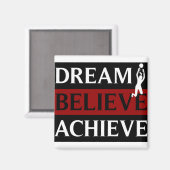 女子バレーボールを夢で実現 マグネット (正面/裏面)