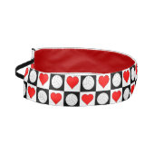 女子バレーボールハート市松模様に可愛いスポーツチーム アスレチックヘッドバンド (左)