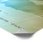 女子バレーボールビーチサンドサーフスカイ ポスター (角)