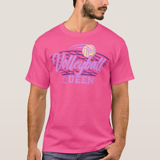 女子バレーボール用バレーボール女王 Tシャツ (正面)