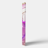 女子バレーボール選手ピンク紫の名前番号 Case-Mate iPhoneケース (裏面 / 右)