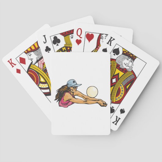 女子バレーボール選手 トランプ (裏面)