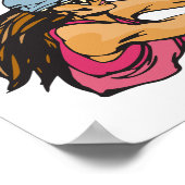 女子バレーボール選手 ポスター (角)