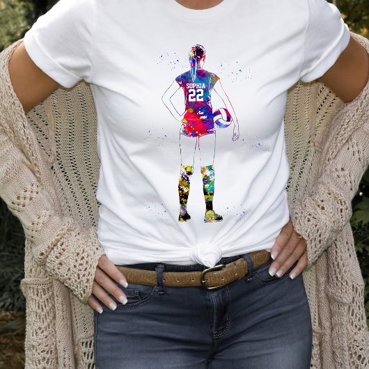 女子バレーボール選手 Tシャツ