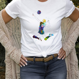女子バレーボール選手 Tシャツ