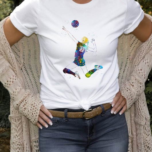 女子バレーボール選手 Tシャツ