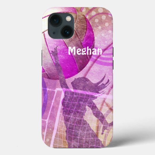 女子バレーボール Case-Mate iPhoneケース (裏面)