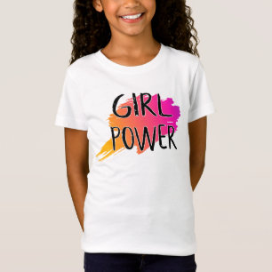 女子パワーフェミニスト態度自信引用文 Tシャツ