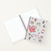 女子パーソナライズされたやる気を起こさせる手帳 ノートブック (内部)