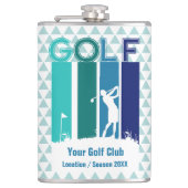 女子パーソナライズされたゴルファーのフラスコ フラスク (正面)