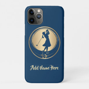 女子パーソナライズされたゴルファーのiPhoneケース iPhone 11 Proケース