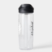 女子パーソナライズされたバレーボール ウォーターボトル (背面)