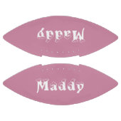 女子パーソナライズされたピンクと茶色のサッカー アメリカンフットボール (パネル)