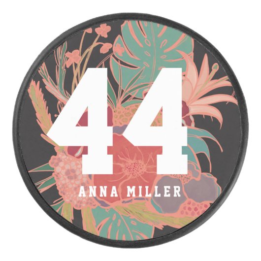 女子パーソナライズされたホッケー選手チームのギフト アイスホッケーパック (正面)