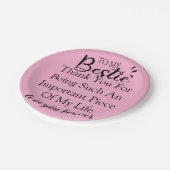 女子パーソナライズされた友人向けギフト最高の引用文 ペーパープレート (アングル)