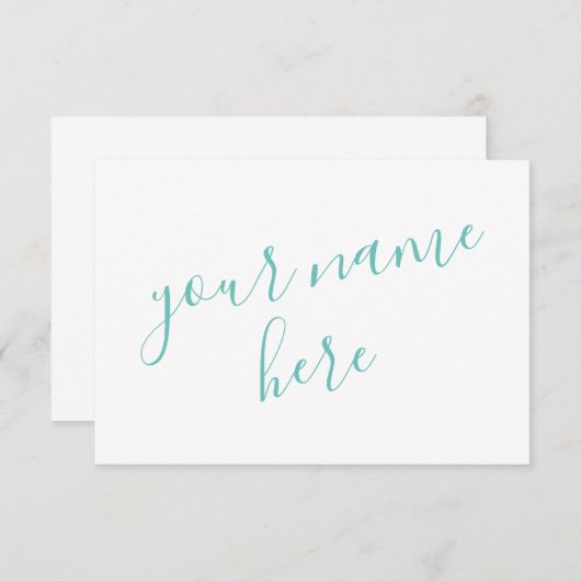 女子パーソナライズされた文房具 サンキューカード (正面/裏面)