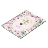 女子パーソナライズされた祈りの言葉ジャーナルまたはバイブル勉強 ノートブック (左側)