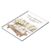 女子パーソナライズされた聖書勉強 ノートブック (左側)