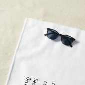 女子パーソナライズされた週末定義 ビーチタオル (インサイチュ)