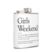 女子パーソナライズされた週末定義 フラスク (右)