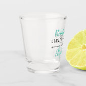 女子パーソナライズされた週末年 ショットグラス (左)
