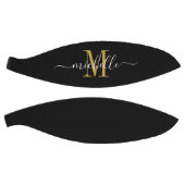 女子パーソナライズされた金ゴールドスクリプモノグラムのト バスケットボール (パネル)