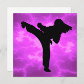 女子パーティー 招待状 (正面/裏面)