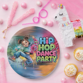 女子ヒップホップダンス誕生日パーティー ペーパープレート
