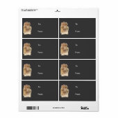 女子ビクトリアンブラックヴィンテージクリスマスプレゼントラベル ラベル (フルシート)